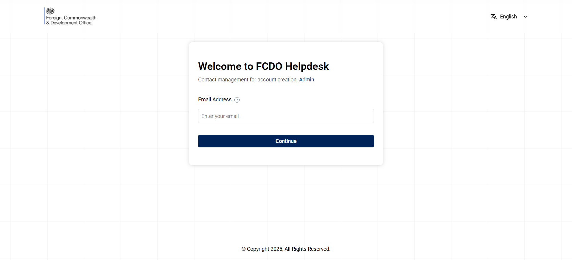 FCDO Helpdesk Application